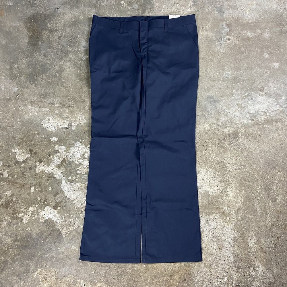NWT Dickies Original Work Pants Women's Size 12R Navy Blue Relaxed Straight Fit